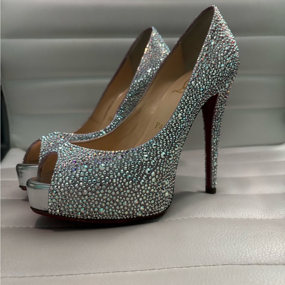 Crystal Embellished Christian Louboutin heels - Picture 9 of 11